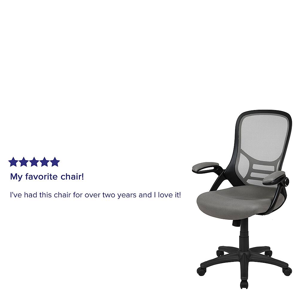 Alt View 39. Alamont Home - Porter Contemporary Mesh Executive Swivel Office Chair - Light Gray.