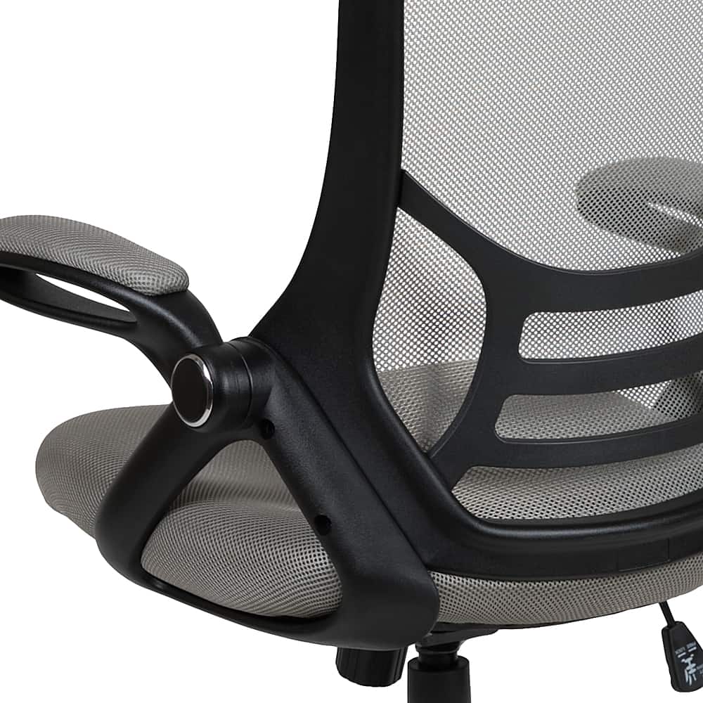 Alt View 19. Alamont Home - Porter Contemporary Mesh Executive Swivel Office Chair - Light Gray.