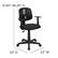 Alt View 13. Alamont Home - Flash Fundamentals Contemporary Mesh Swivel Office Chair with Arms - Black.