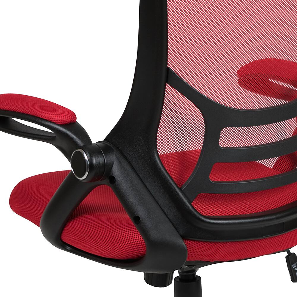 Alt View 19. Alamont Home - Porter Contemporary Mesh Executive Swivel Office Chair - Red.