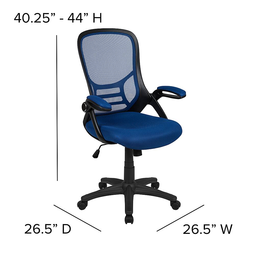 Alt View 13. Alamont Home - Porter Contemporary Mesh Executive Swivel Office Chair - Blue.