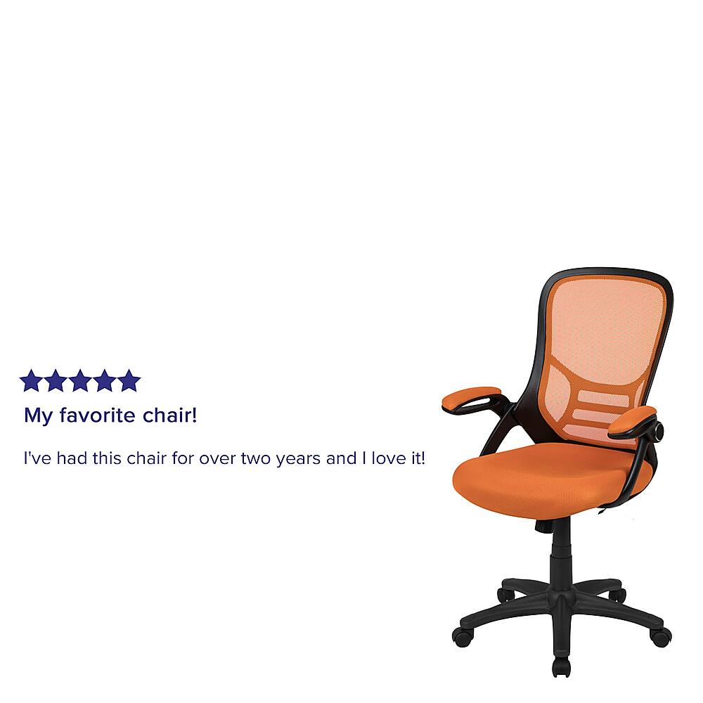 Alt View 39. Alamont Home - Porter Contemporary Mesh Executive Swivel Office Chair - Orange.