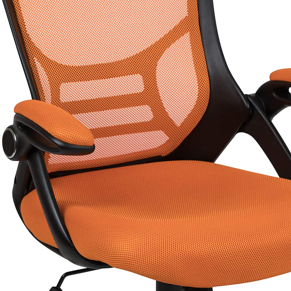 Alt View 15. Alamont Home - Porter Contemporary Mesh Executive Swivel Office Chair - Orange.