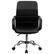 Alt View 11. Alamont Home - Manor Contemporary Leather/Faux Leather Swivel Office Chair - Black.