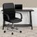 Alt View 12. Alamont Home - Manor Contemporary Leather/Faux Leather Swivel Office Chair - Black.