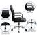 Alt View 40. Alamont Home - Manor Contemporary Leather/Faux Leather Swivel Office Chair - Black.
