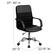 Alt View 13. Alamont Home - Manor Contemporary Leather/Faux Leather Swivel Office Chair - Black.