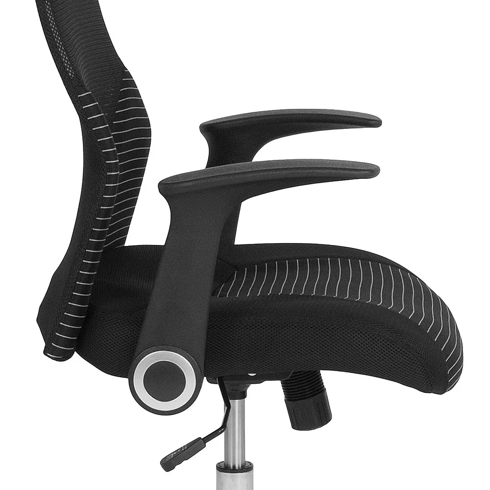 Alt View 15. Alamont Home - Milford Contemporary Mesh Executive Swivel Office Chair - Black and White.
