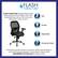 Flash Furniture Flash Furniture Mid-Back Black Super Mesh Executive Swivel Office Chair with LeatherSoft Seat, Knee Tilt Control and Adjustable Lumbar & Arms Safe Durable High-Quality Commercial Grade Commercial grade tested to ensure the safety and durability of our Flash Furniture products. This product conforms with ANSI/BIFMA X5.1 Standard for office chairs.