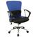 Front. Alamont Home - Mindy Contemporary Mesh Swivel Office Chair - Blue.