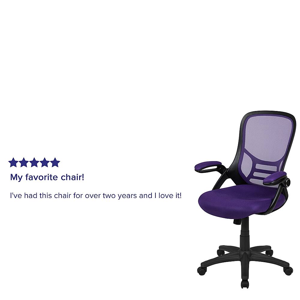 Alt View 39. Alamont Home - Porter Contemporary Mesh Executive Swivel Office Chair - Purple.
