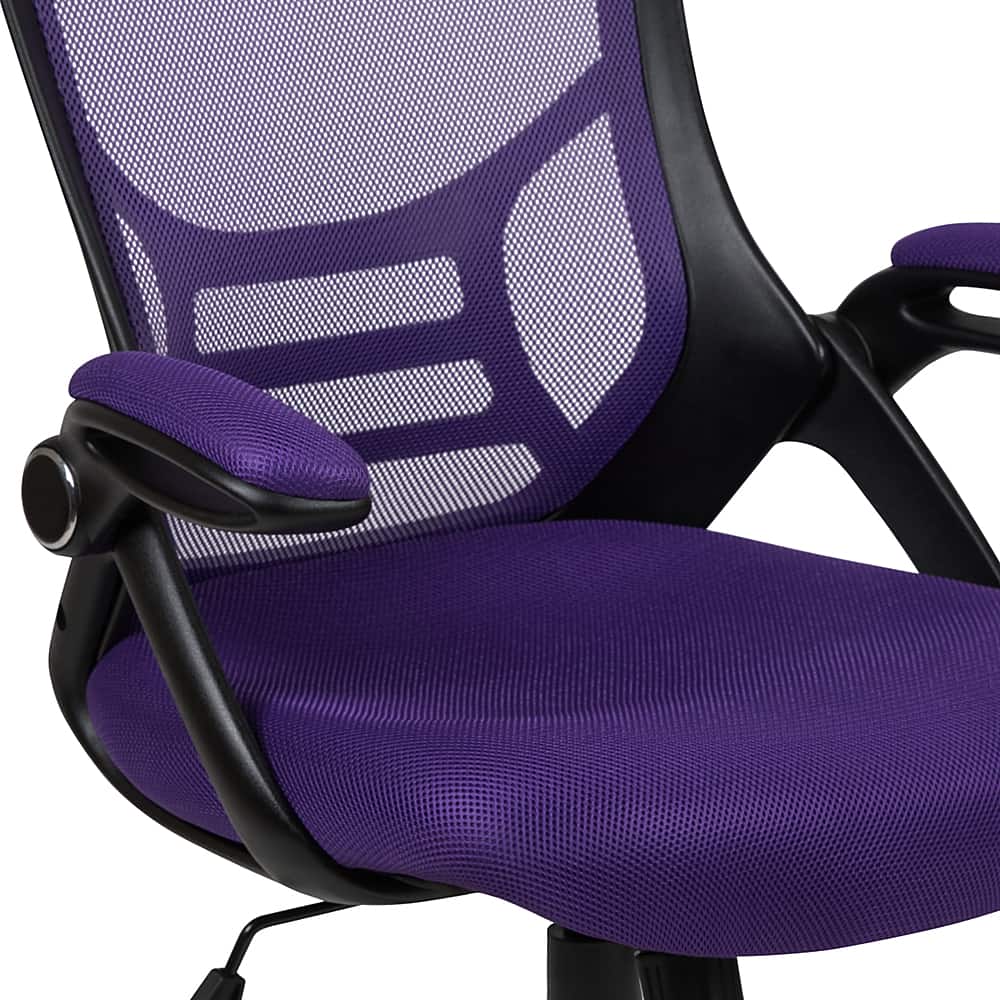 Alt View 15. Alamont Home - Porter Contemporary Mesh Executive Swivel Office Chair - Purple.