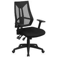 Alamont Home - Ivan Contemporary Mesh Swivel Office Chair - Black - Front_Zoom