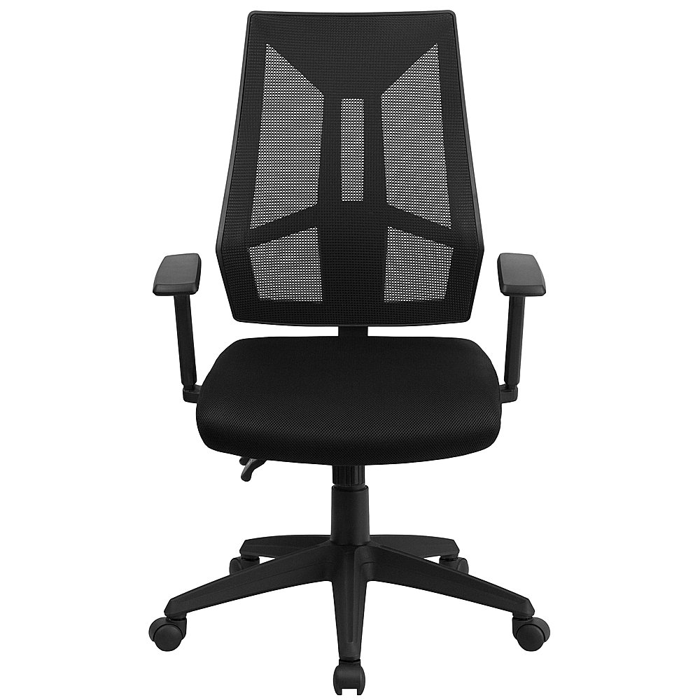 Flash Furniture High Back Mesh Multifunction Swivel Ergonomic Task Office  Chair with Adjustable Arms Black HL-0017-GG - Best Buy