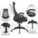 Alt View 40. Alamont Home - Ivan Contemporary Mesh Executive Swivel Office Chair - Black Mesh.