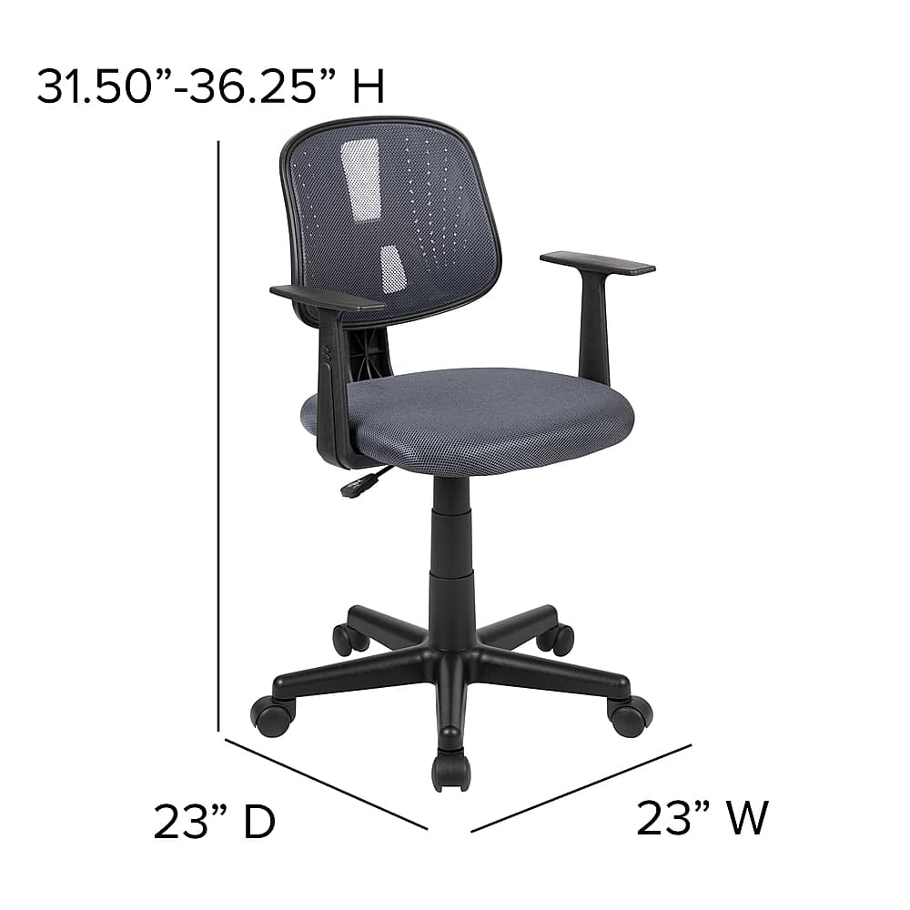 Alt View 13. Alamont Home - Alamont Home Contemporary Mesh Swivel Office Chair with Arms - Gray.