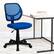 Alt View 12. Alamont Home - Neri Contemporary Mesh Swivel Office Chair - Blue.