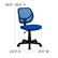 Alt View 13. Alamont Home - Neri Contemporary Mesh Swivel Office Chair - Blue.