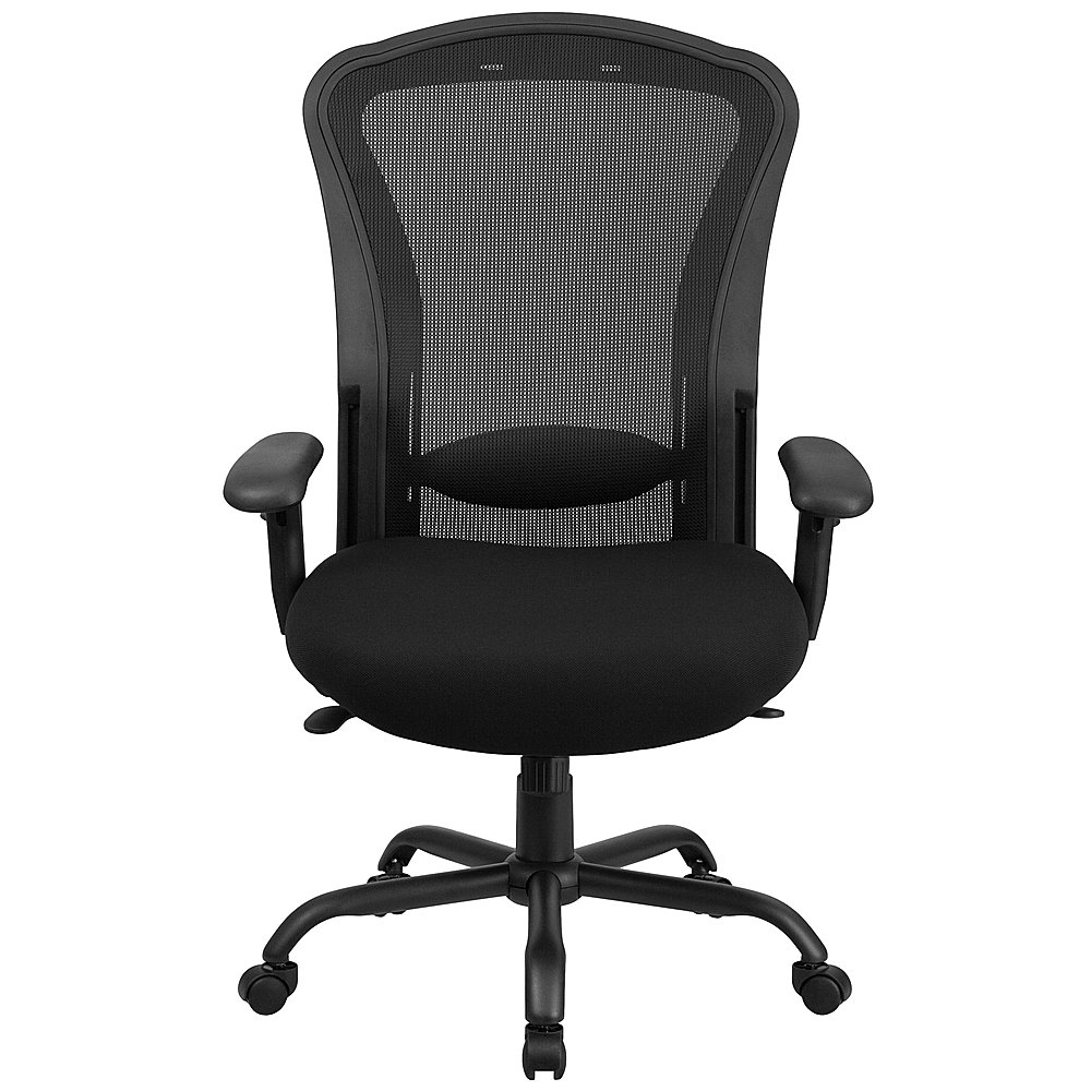 Alt View 11. Alamont Home - Hercules Contemporary Mesh 24/7 Big & Tall Swivel Office Chair with Arms - Black.