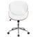 Alt View 11. Alamont Home - Tana Contemporary Leather/Faux Leather Executive Swivel Office Chair - White LeatherSoft/Walnut Frame.