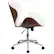 Alt View 15. Alamont Home - Tana Contemporary Leather/Faux Leather Executive Swivel Office Chair - White LeatherSoft/Walnut Frame.