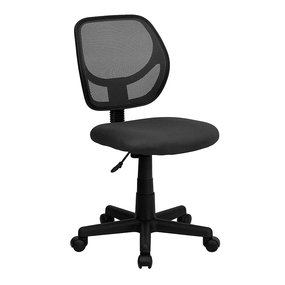 Alamont Home - Neri Contemporary Mesh Swivel Office Chair - Gray - Front_Zoom