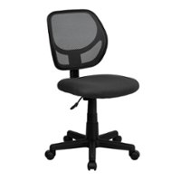 Flash Furniture - Neri Contemporary Mesh Swivel Office Chair - Gray - Front_Zoom