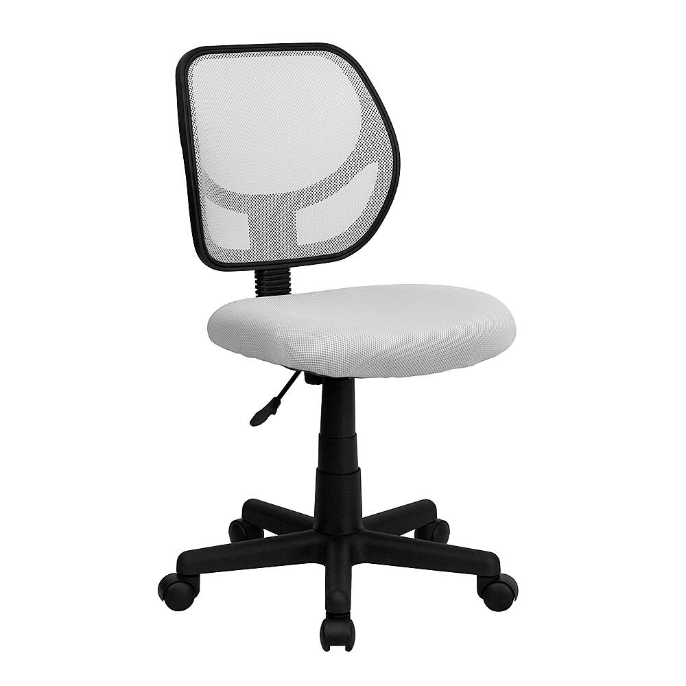 Front. Alamont Home - Neri Contemporary Mesh Swivel Office Chair - White.