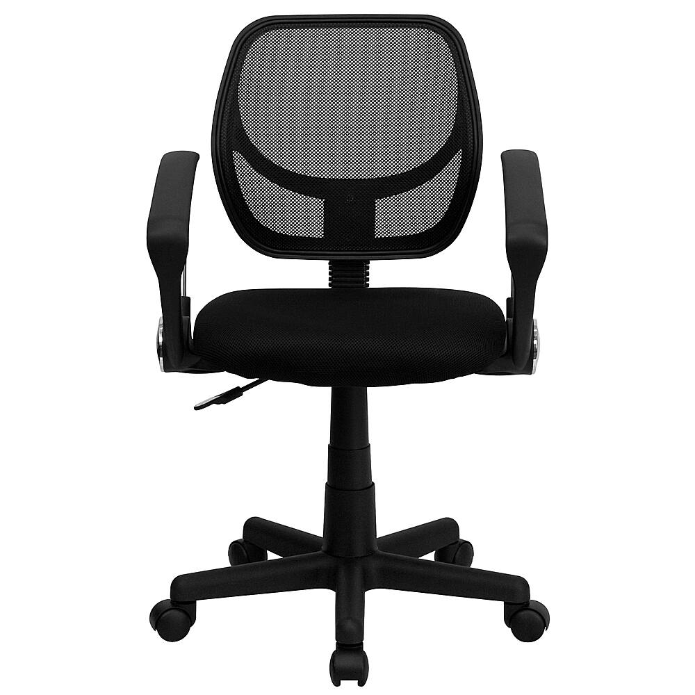 Alt View 11. Alamont Home - Neri Contemporary Mesh Swivel Office Chair with Arms - Black.