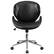Alt View 11. Alamont Home - Tana Contemporary Leather/Faux Leather Executive Swivel Office Chair - Black LeatherSoft/Mahogany Frame.