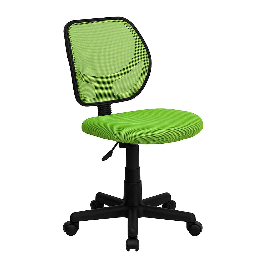 Front. Alamont Home - Neri Contemporary Mesh Swivel Office Chair - Green.
