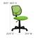 Alt View 13. Alamont Home - Neri Contemporary Mesh Swivel Office Chair - Green.