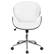 Alt View 11. Alamont Home - Tana Contemporary Leather/Faux Leather Executive Swivel Office Chair - White LeatherSoft/Mahogany Frame.