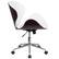 Alt View 14. Alamont Home - Tana Contemporary Leather/Faux Leather Executive Swivel Office Chair - White LeatherSoft/Mahogany Frame.