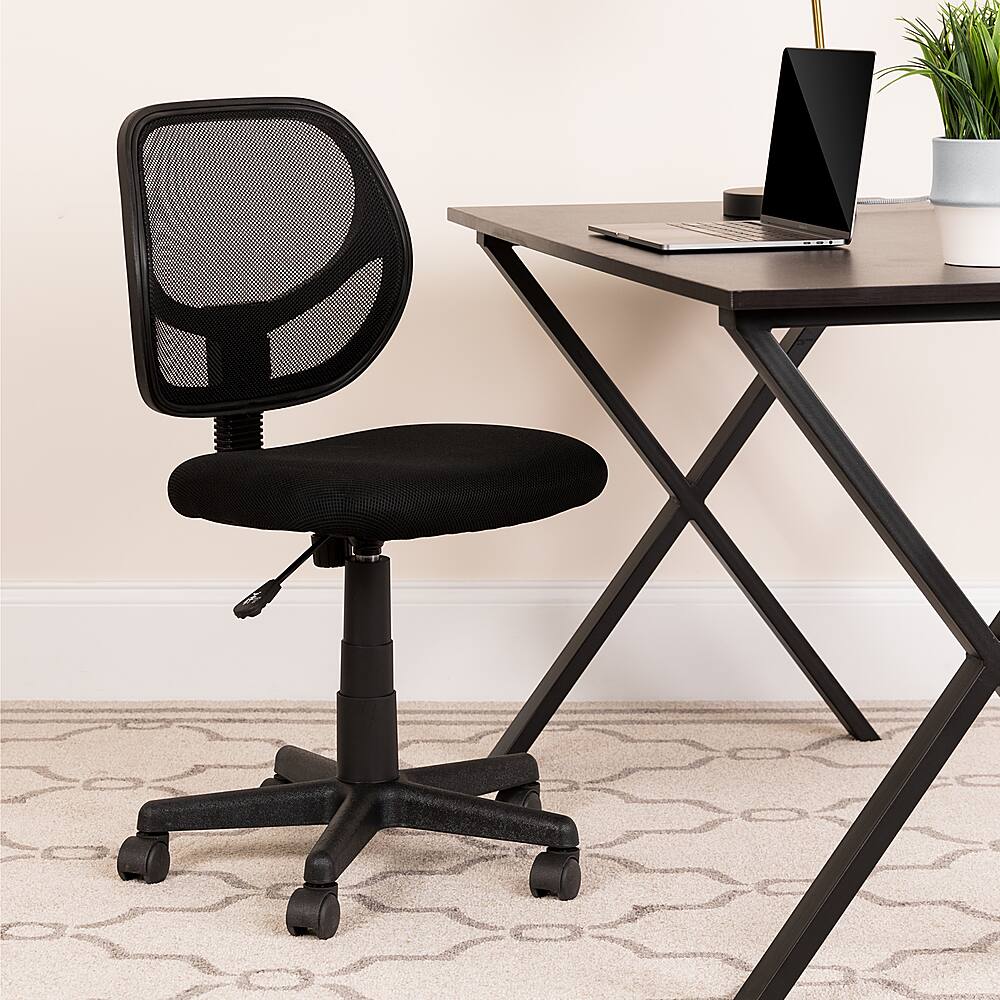 Alt View 12. Alamont Home - Neri Contemporary Mesh Swivel Office Chair - Black.