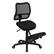 Front. Alamont Home - Tatum Contemporary Fabric Kneeling Chair - Black.