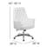 Alt View 13. Alamont Home - Hansel Traditional Mid-Back Traditional Tufted White LeatherSoft Executive Swivel Office Chair - White.