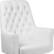Alt View 17. Alamont Home - Hansel Traditional Mid-Back Traditional Tufted White LeatherSoft Executive Swivel Office Chair - White.
