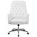 Alt View 11. Alamont Home - Hansel Traditional Mid-Back Traditional Tufted White LeatherSoft Executive Swivel Office Chair - White.
