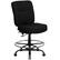 Front. Alamont Home - Hercules Contemporary Fabric Drafting Chair - Black Fabric.