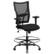 Front. Alamont Home - Hercules Contemporary Big & Tall Fabric Drafting Chair with Arms - Black.