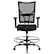 Alt View 11. Alamont Home - Hercules Contemporary Big & Tall Fabric Drafting Chair with Arms - Black.