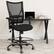Alt View 12. Alamont Home - Hercules Contemporary Big & Tall Fabric Drafting Chair with Arms - Black.