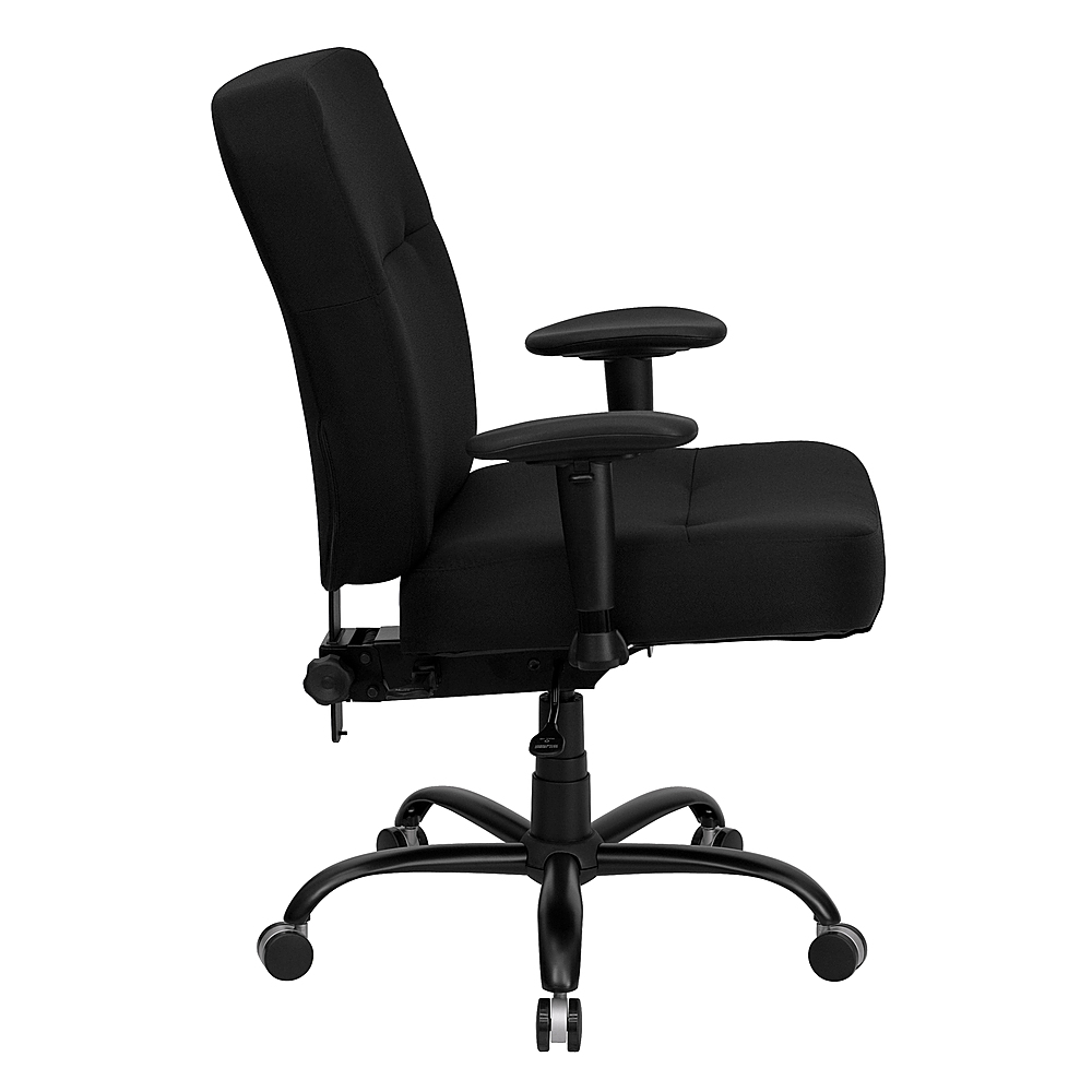 HERCULES 400 lb Capacity Big & Tall Black Office Chair with Extra Wide Seat 
