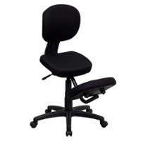 Flash Furniture - Tatum Contemporary Fabric Kneeling Chair - Black - Front_Zoom