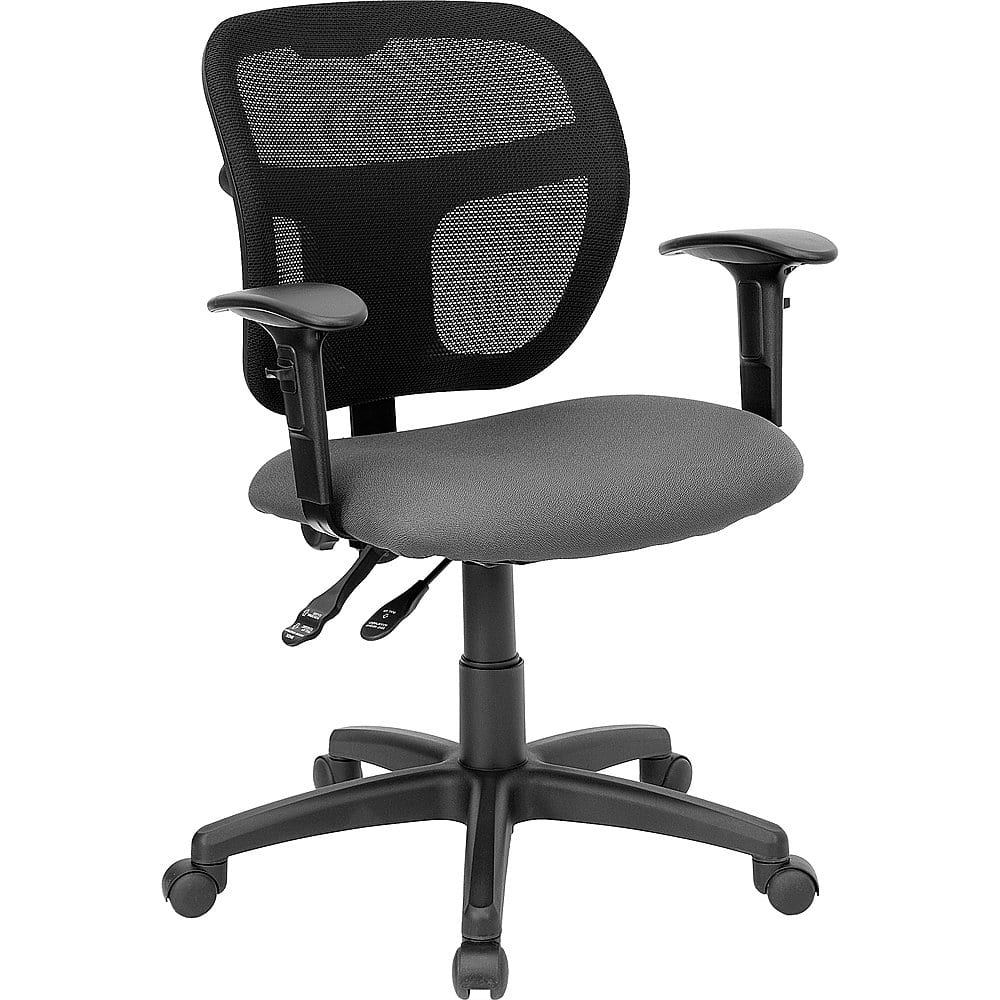 Alamont Home Contemporary Fabric Swivel Office Chair Gray ALAXMB81093