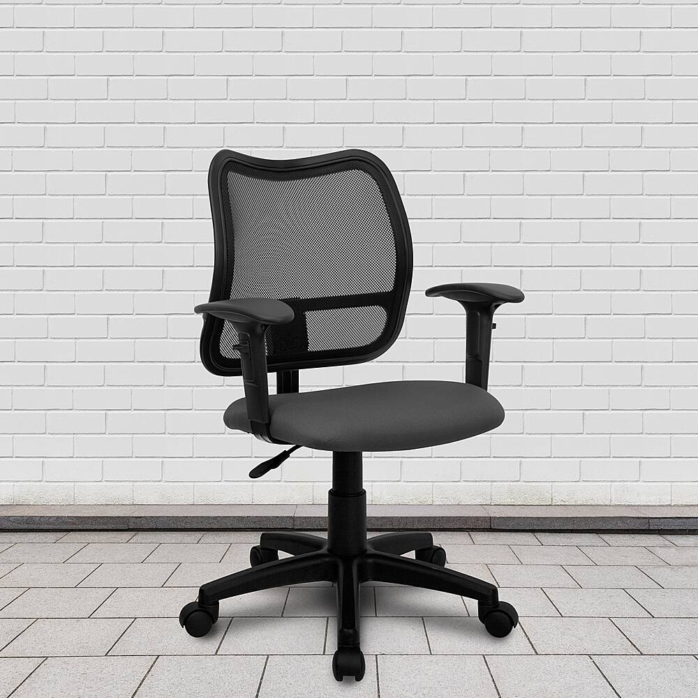 Alamont Home Alber Contemporary Fabric Swivel Office Chair with Arms