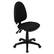 Front. Alamont Home - Linus Contemporary Fabric Swivel Office Chair - Black.