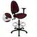 Front. Alamont Home - Contemporary Fabric Drafting Stool - Burgundy.