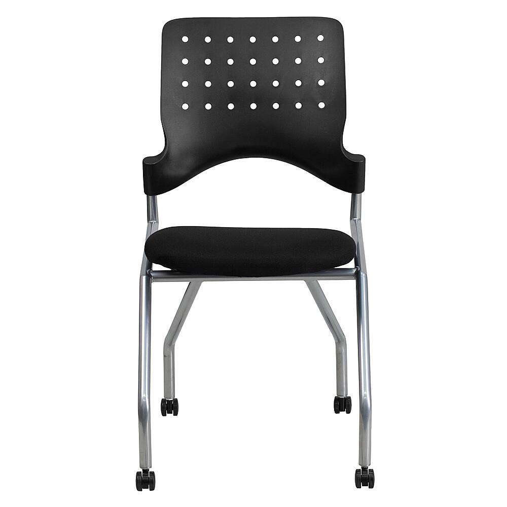 Alt View 11. Alamont Home - Galaxy Contemporary Fabric Side Chair - Upholstered - Black Fabric.